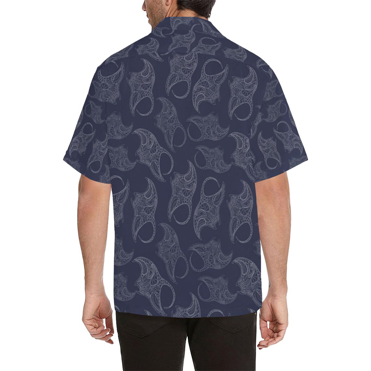 Manta Ray Pattern Print Design Hawaiian Shirt