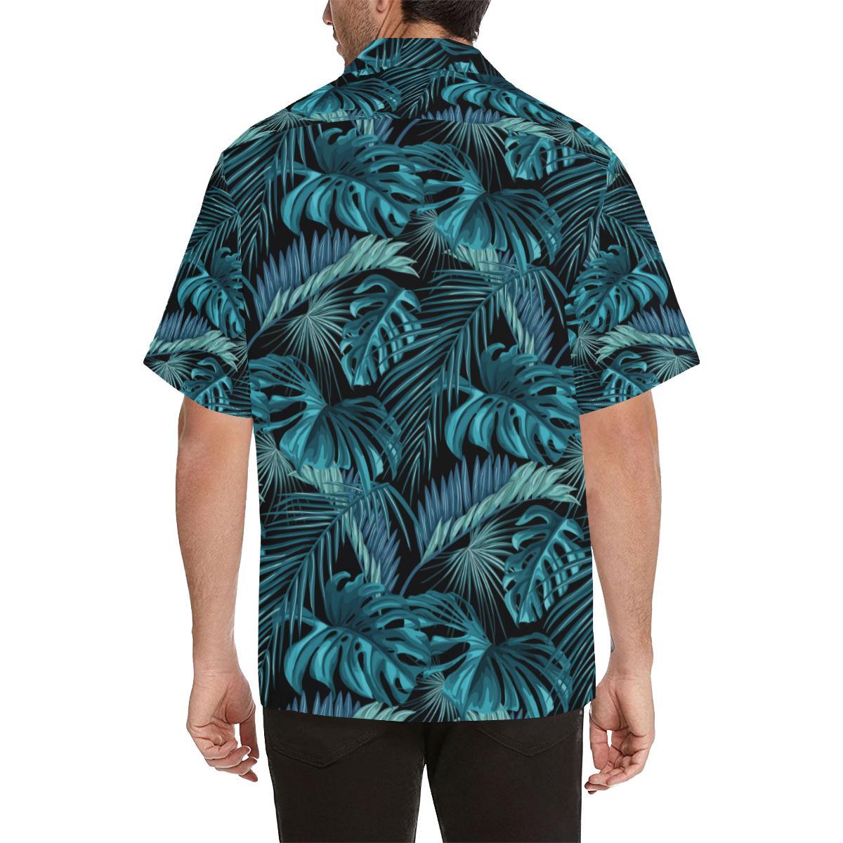 Palm Leaf Pattern Print Design A Hawaiian Shirt
