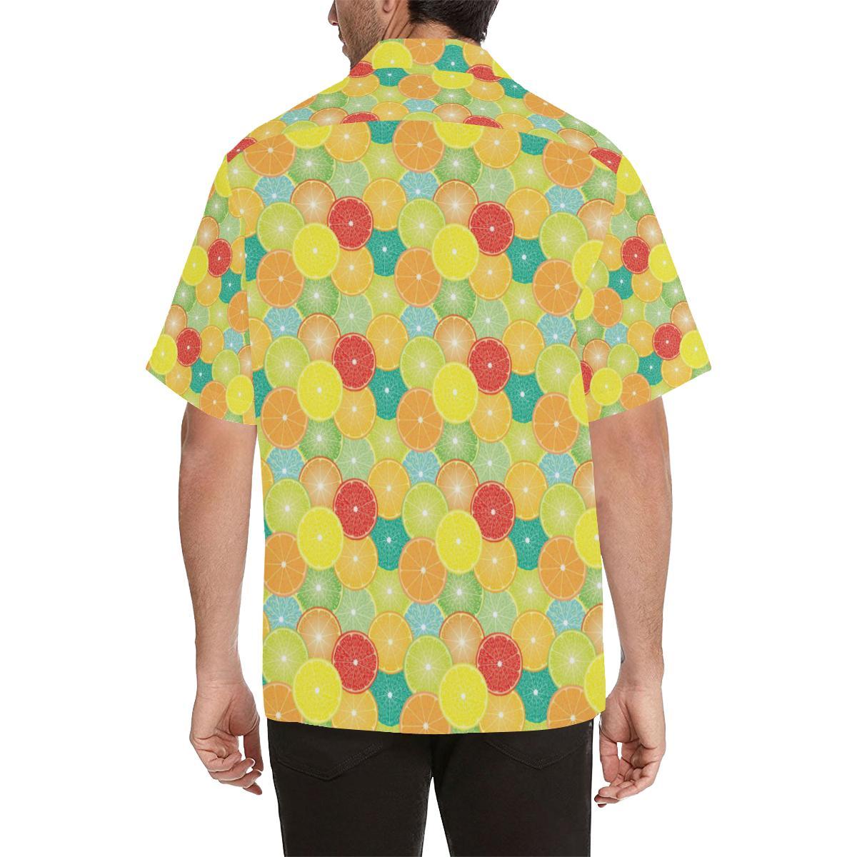 Citrus Pattern Print Design Hawaiian Shirt