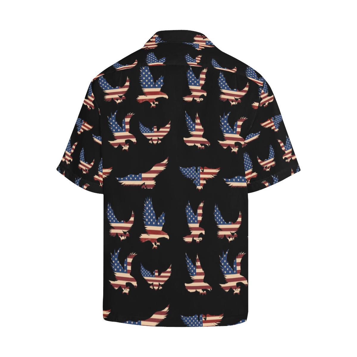 Eagle Pattern Print Design 04 Mens All Over Hawaiian Shirt