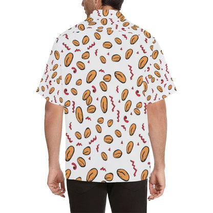 Peanuts Pattern Background Mens All Over Print Hawaiian Shirt