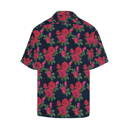Rose Pattern Print Design A Hawaiian Shirt