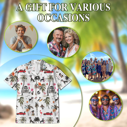 Rat Terrier Hawaiian Shirt for Men, Button Down Aloha Shirt - Azhawaiian