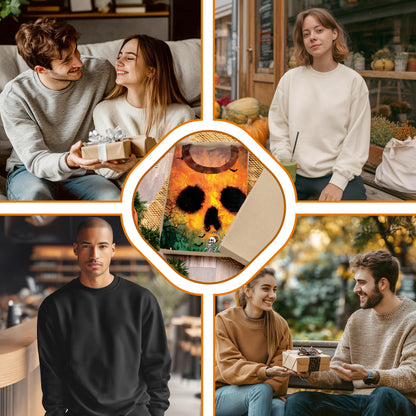 Halloween Skeleton Party Unisex Sweatshirt – Colorful Graphic 3D All Over Print Design