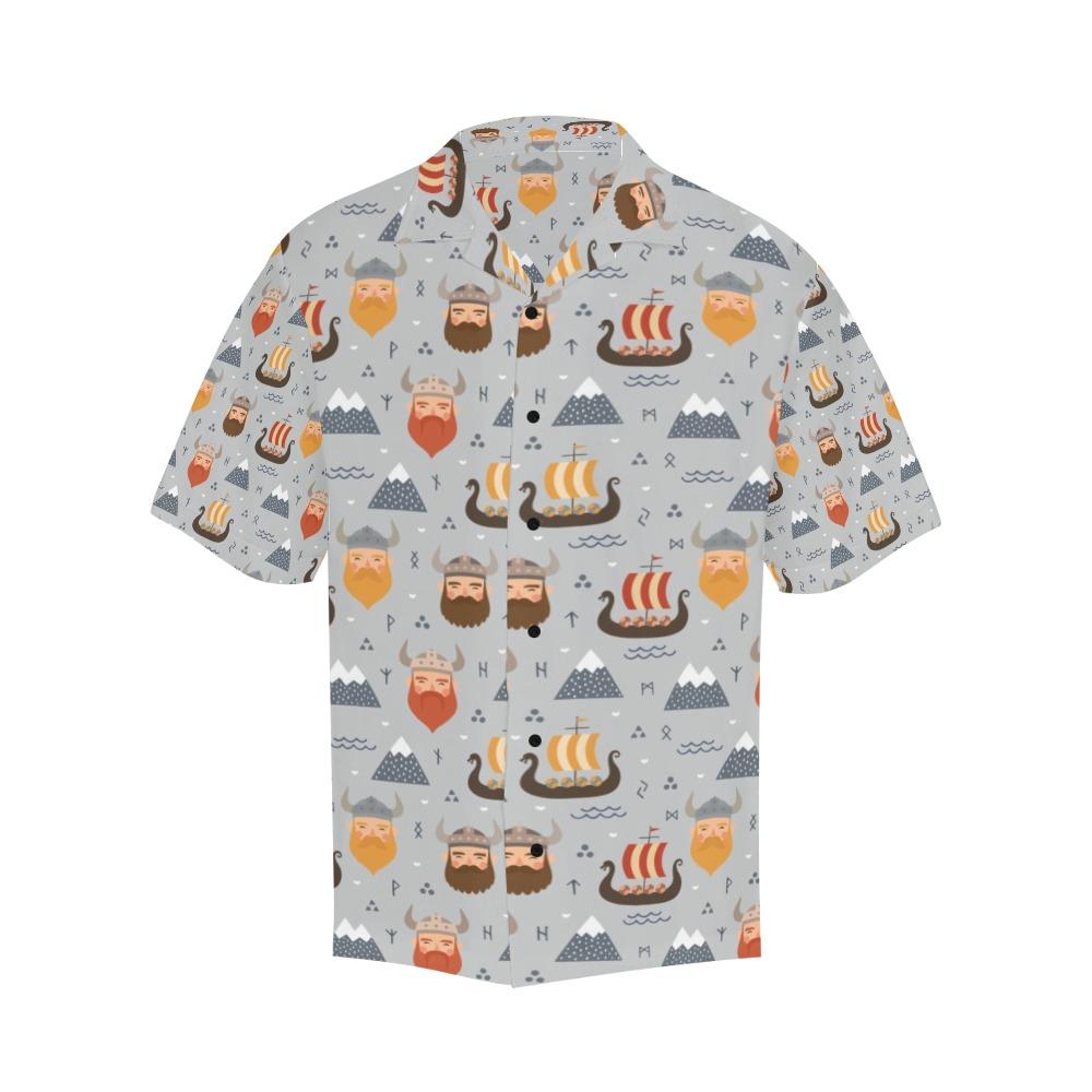 Vikings Print Design Hawaiian Shirt