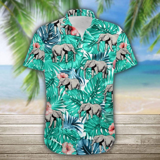 Elephant Tropical Full Printing Hawaiian Shirts 