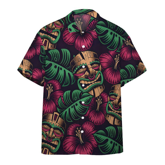  3D Tiki Mask Hawaii Shirt