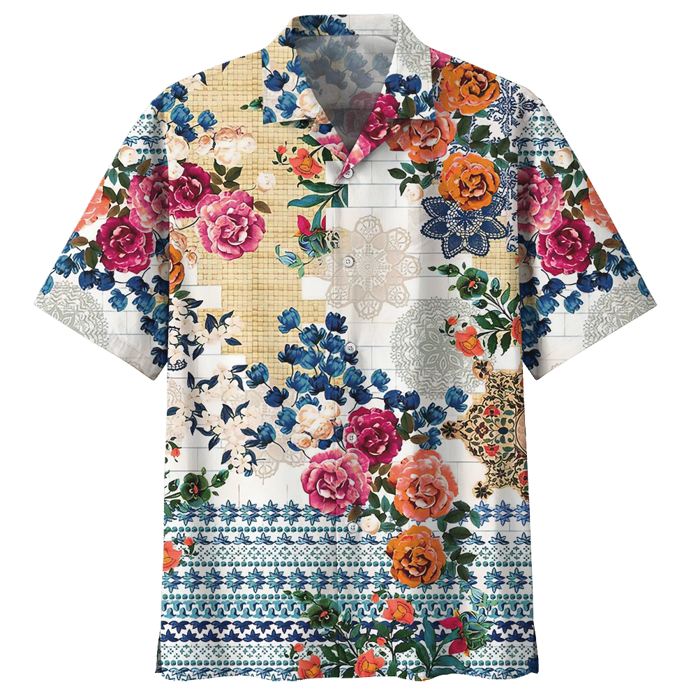 Bohemian   White Unique Design Unisex Hawaiian Shirt For Men And Women Dhc17063499