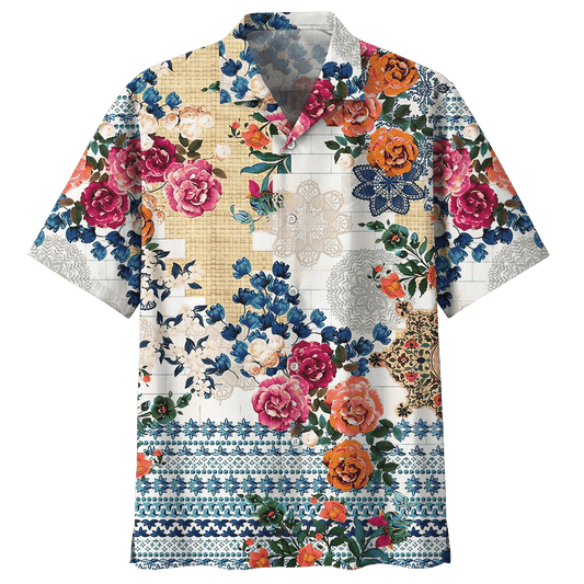 Bohemian   White Unique Design Unisex Hawaiian Shirt For Men And Women Dhc17063499