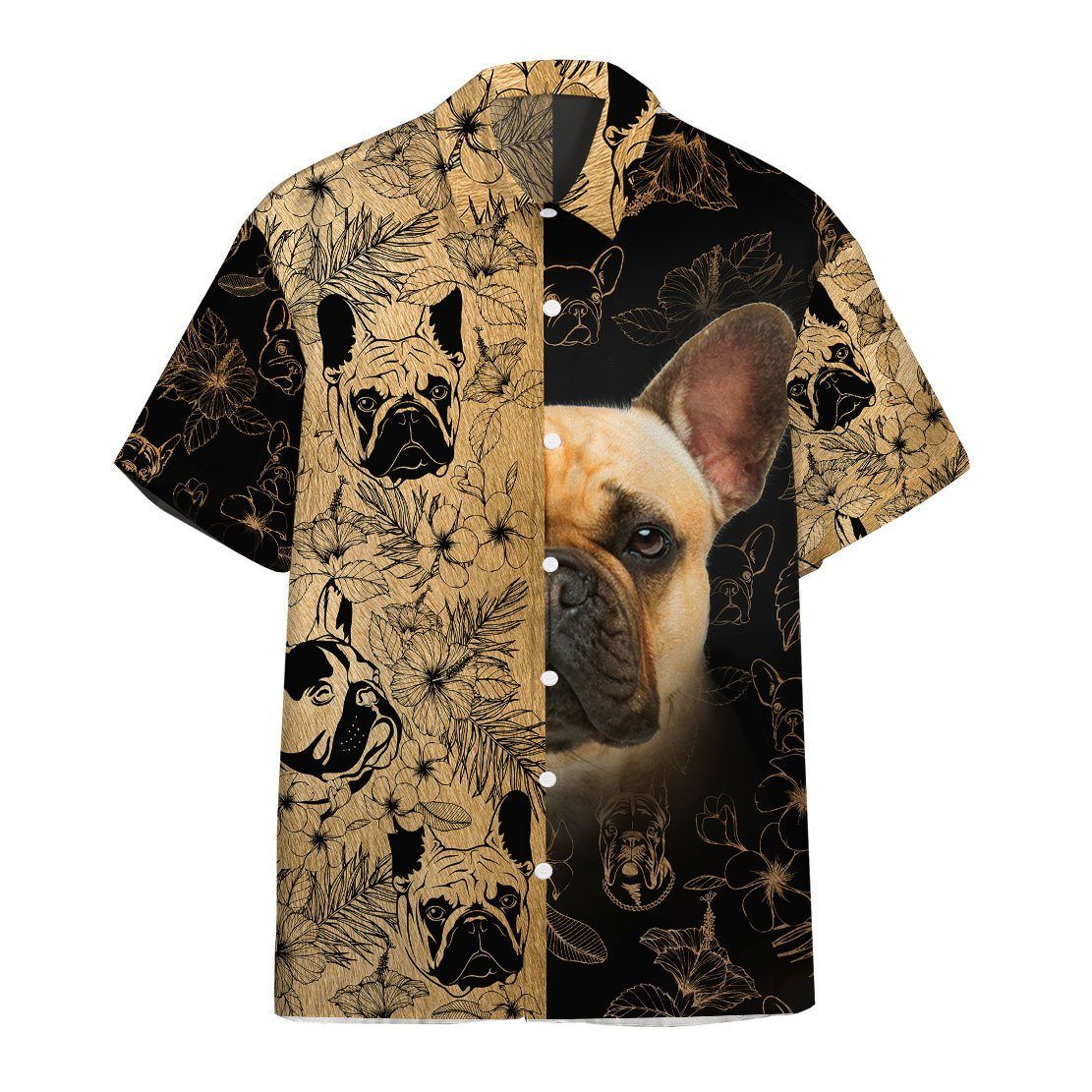  3D French Bulldog Hawaii Shirt