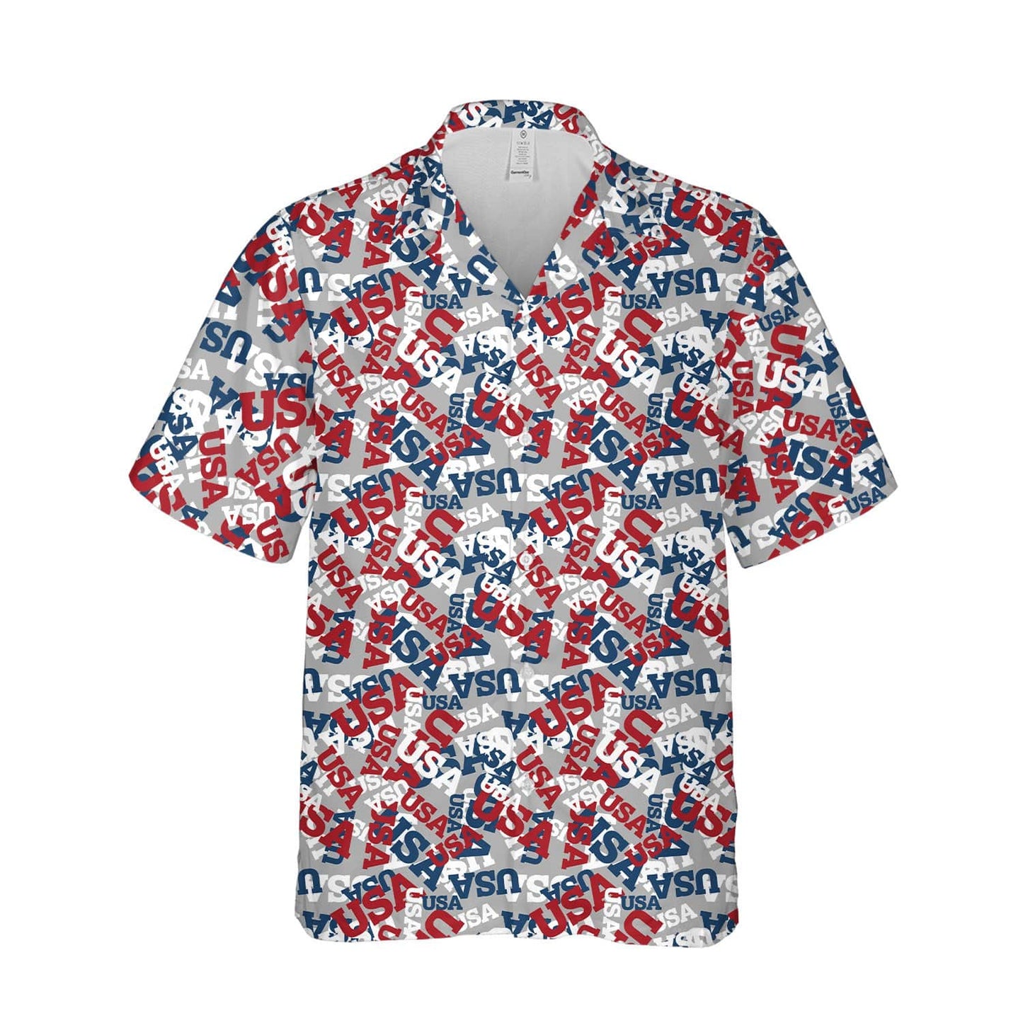 4Th Of July Us Flag Usa Seamless Pattern Unisex Hawaiian Shirts