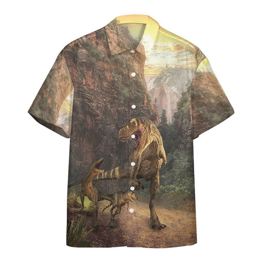  3D Dinosaurs Park Hawaii Custom Short Sleeve Shirts