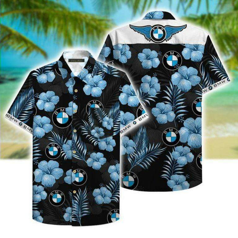 Hawaiian Aloha Shirts Bmw Tropical Pattern