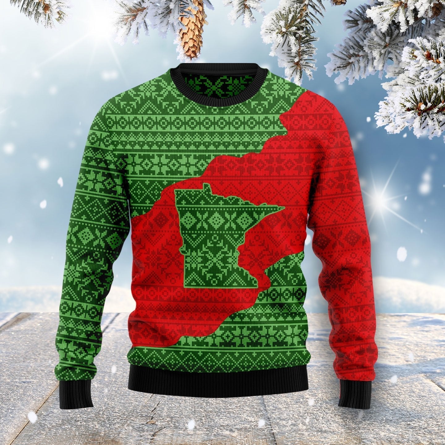 Minnesota Lover Ugly Christmas Sweater 