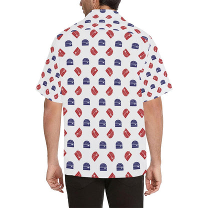 Hamburger Pattern Print Design 04 Mens All Over Hawaiian Shirt