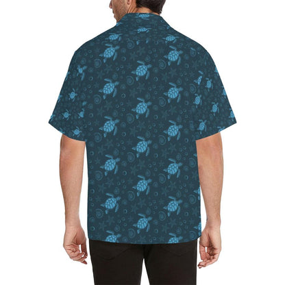 Sea Turtle Print Design Hawaiian Shirt