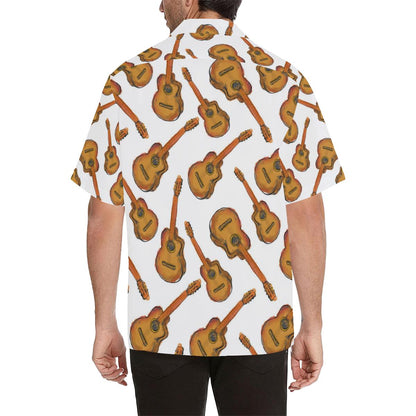 Paint Guitar Pattern Mens All Over Print Hawaiian Shirt