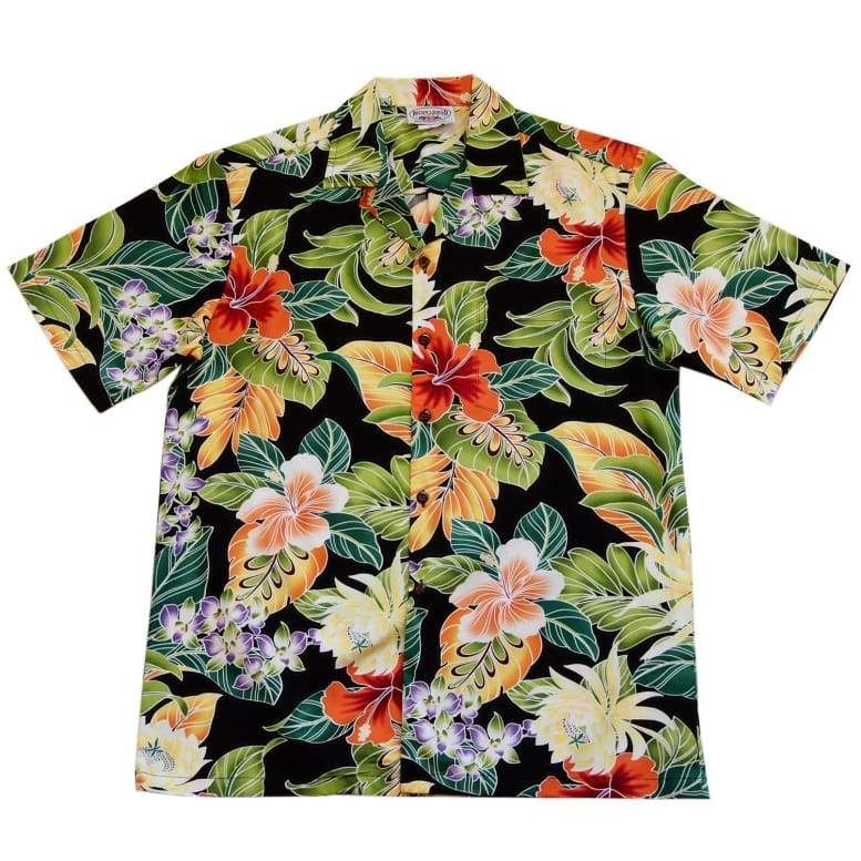 Floral Black Unique Design Hawaiian Shirt Dhc1806202