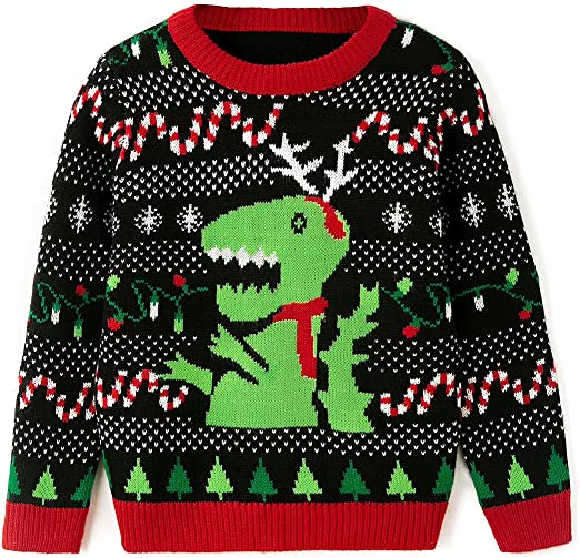 Santa Dinosaur Christmas Ugly Christmas Sweater 