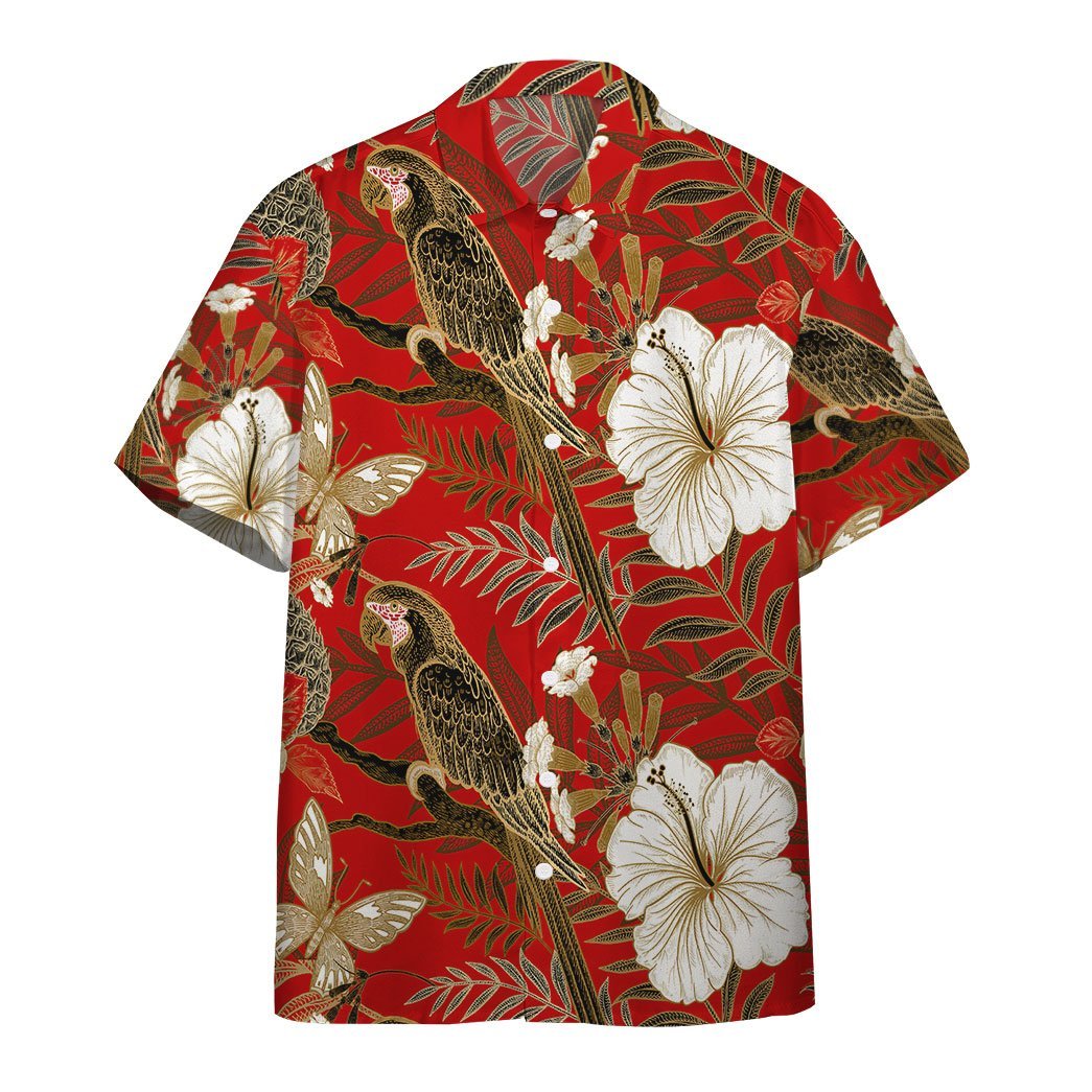  3D Tropical Parrot Custom Hawaii Shirt