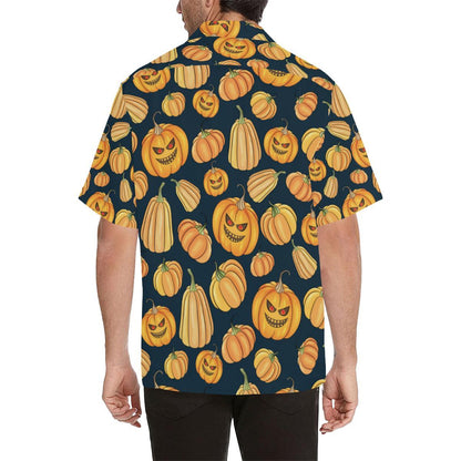 Pumpkin Halloween Pattern Print Design A Hawaiian Shirt