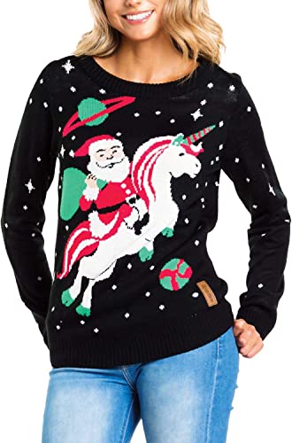 Santa Claus Unicorn Ugly Christmas Sweater 