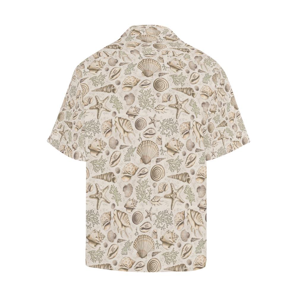 Seashell Print Design Hawaiian Shirt