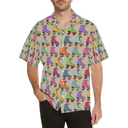 Roller Skate Pattern Print Design A Hawaiian Shirt