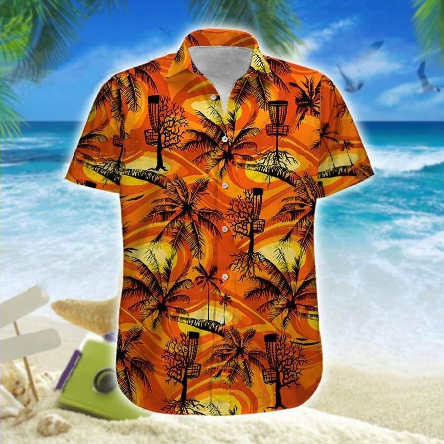 Hawaiian Aloha Shirts Disc Golf Palm Tree