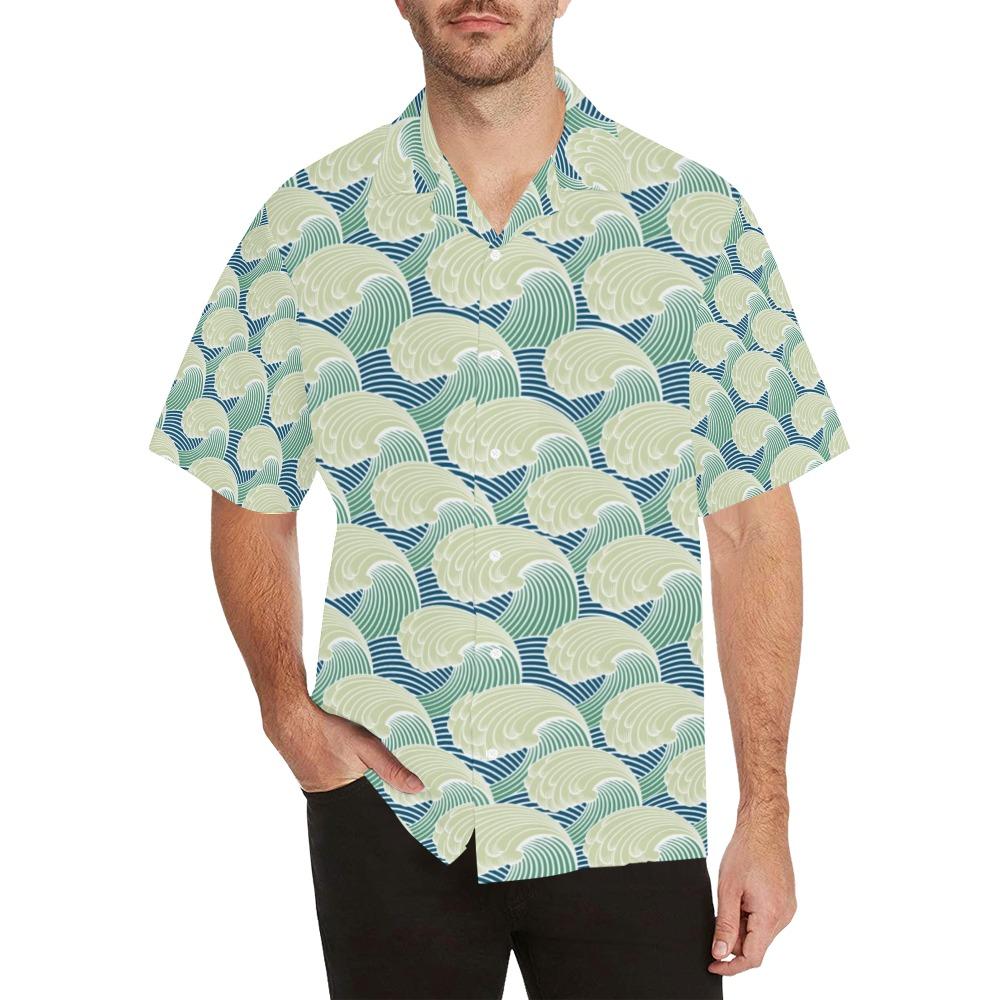 Wave Japan Style Print Design Lks3 Hawaiian Shirt