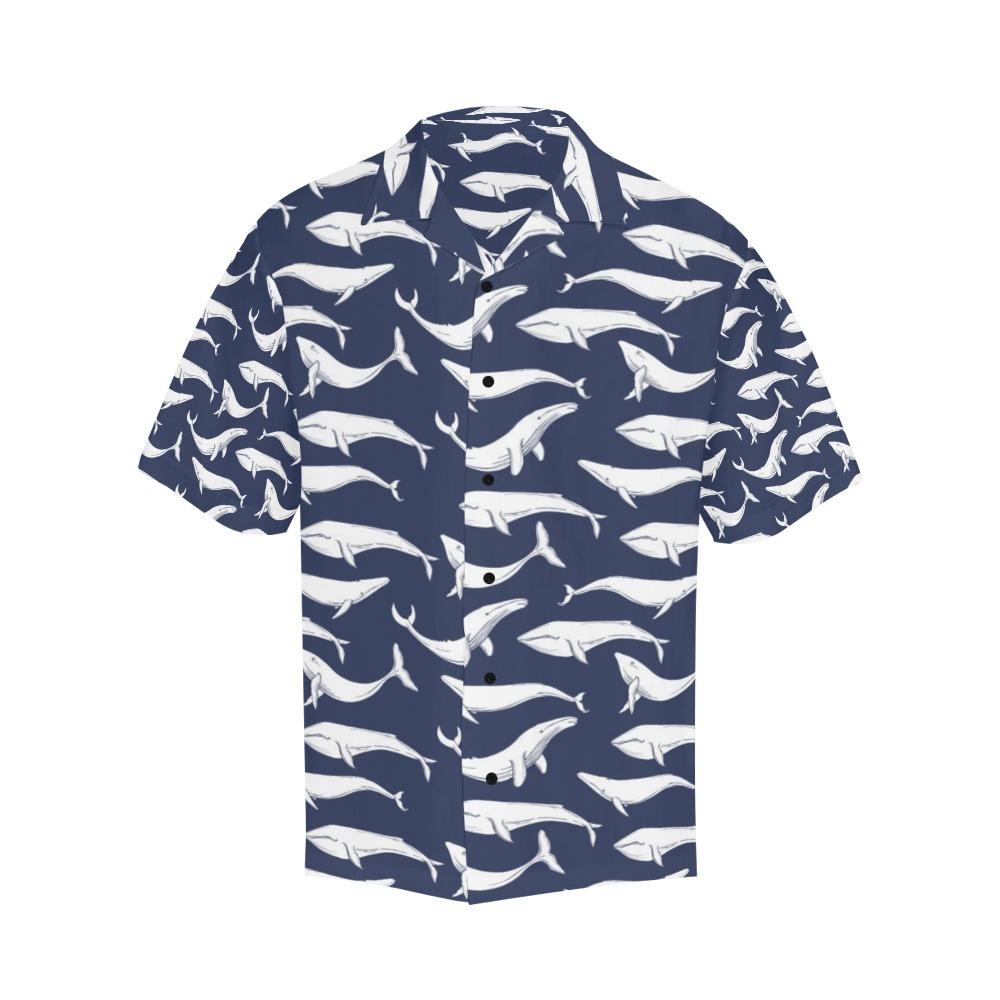 Whale Print Design Hawaiian Shirt