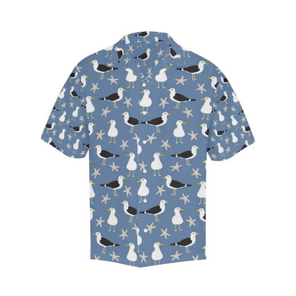 Seagull Pattern Print Design 01 Mens All Over Hawaiian Shirt