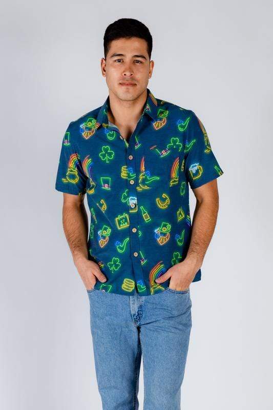 Hawaiian Aloha Shirts St Patrick's Day Feeling Luckys