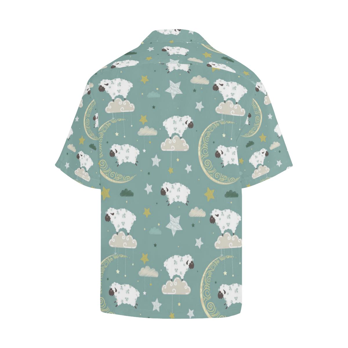 Sheep Sweet Dream Pattern Mens All Over Print Hawaiian Shirt