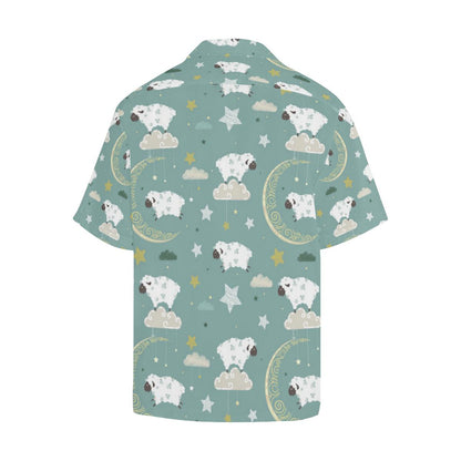 Sheep Sweet Dream Pattern Mens All Over Print Hawaiian Shirt