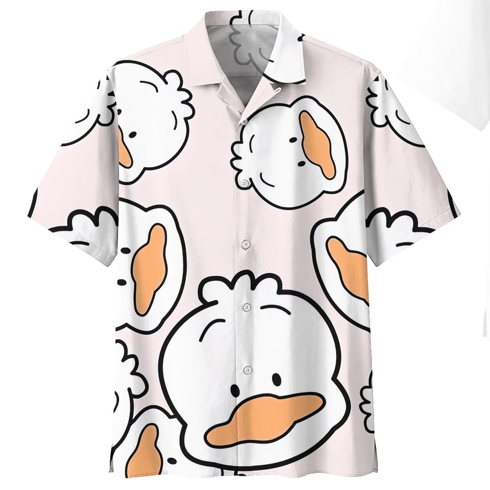 Duck  White High Quality Unisex Hawaiian Shirt For Men And Women Dhc17063607