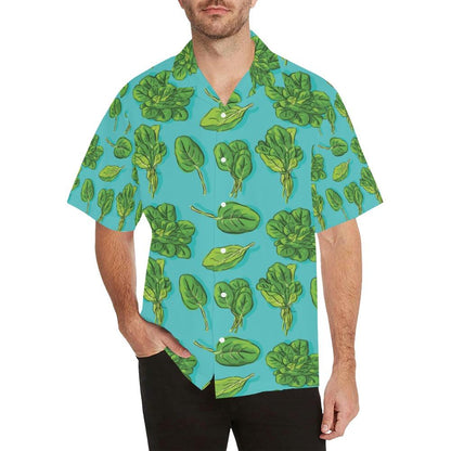 Spinach Print Design Hawaiian Shirt
