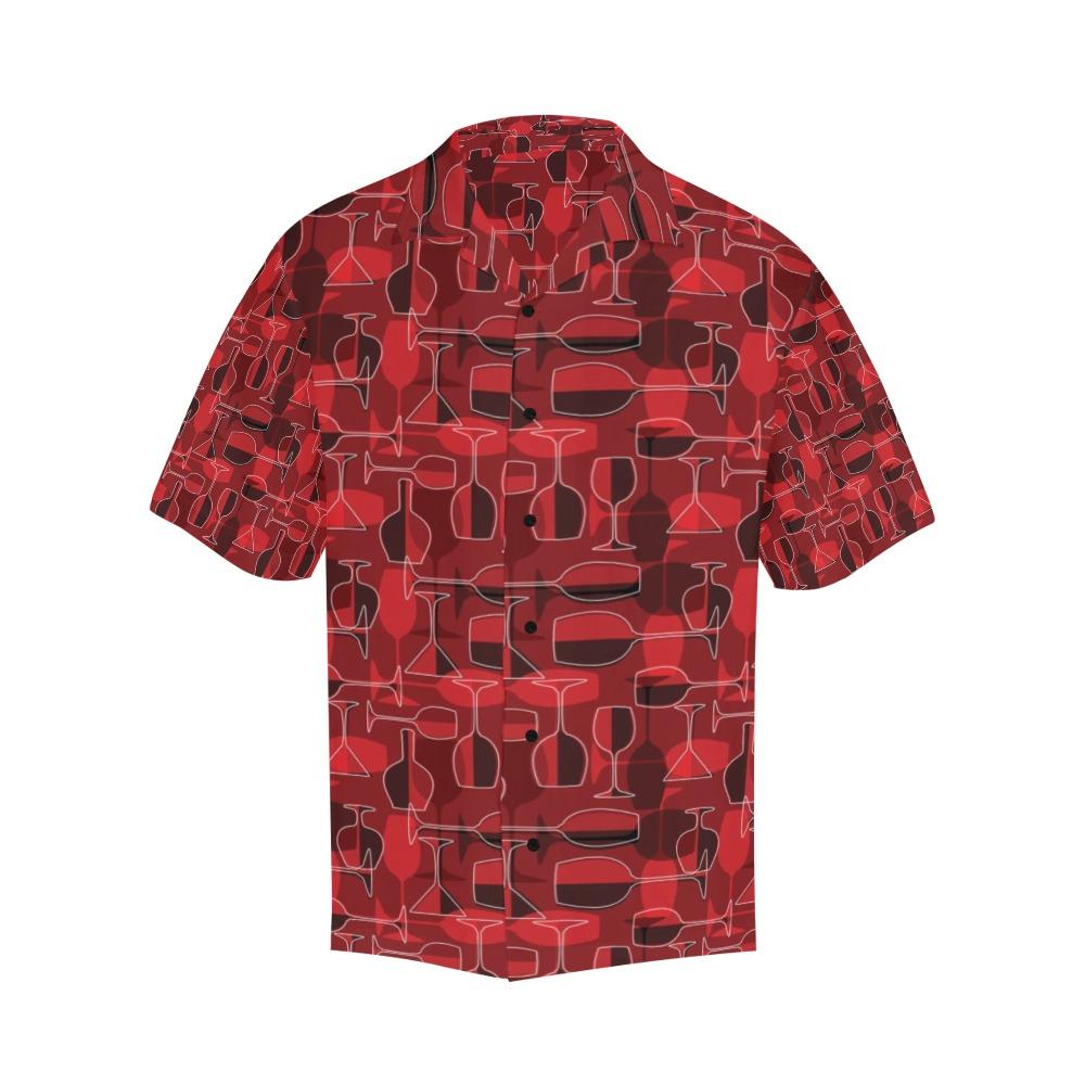 Wine Glass Print Design Hawaiian Shirt