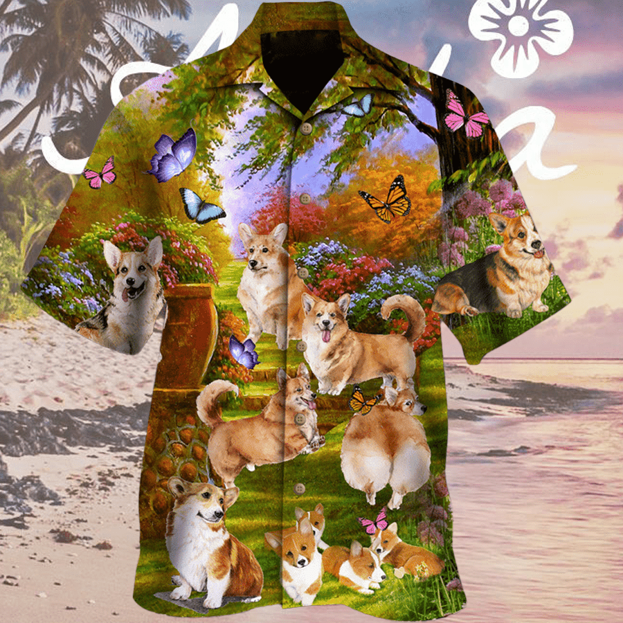 Life Is Better Wit Cute Corgi Dog Hawaiian Shirts #H