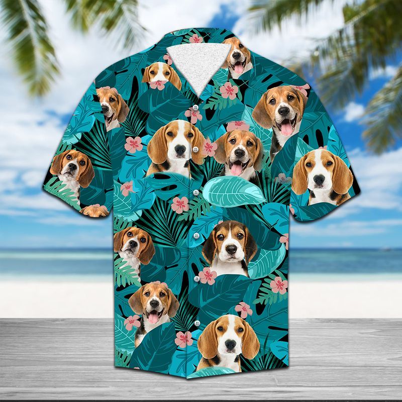 Beagle   Blue Nice Design Unisex Hawaiian Shirt For Men And Women Dhc17064008