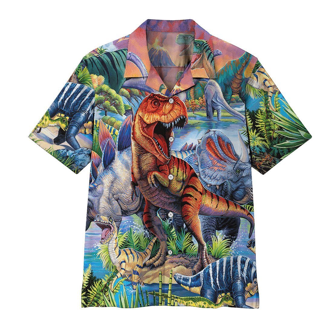  3D Dinosaur Population Hawaii Shirt