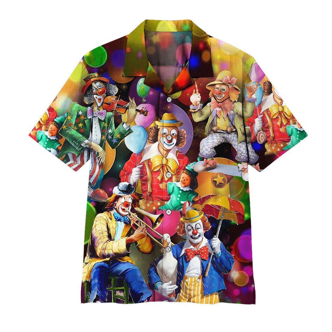  3D Funny Clowns Hawaii Shirt