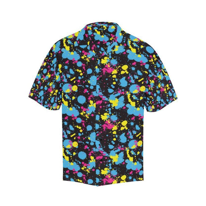 Splatter Colorful Print Design Hawaiian Shirt