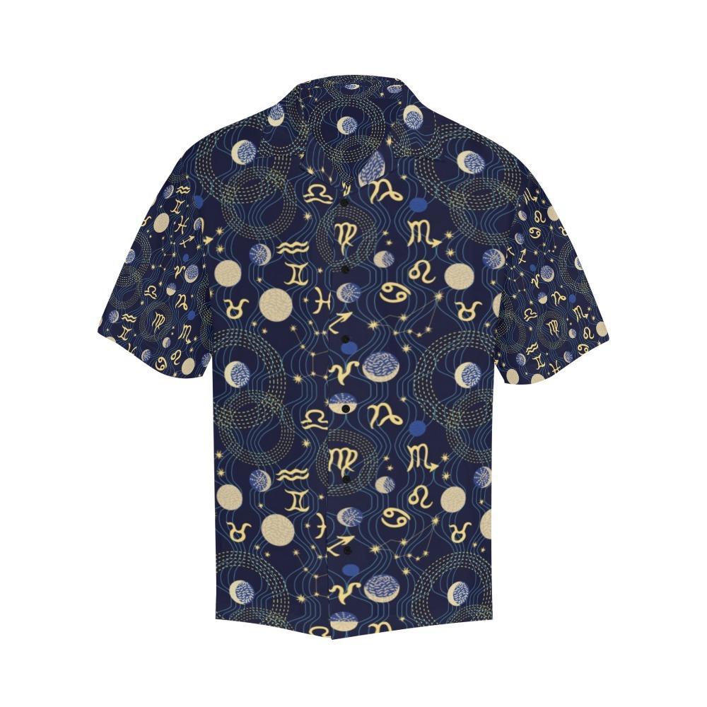 Zodiac Print Design Hawaiian Shirt