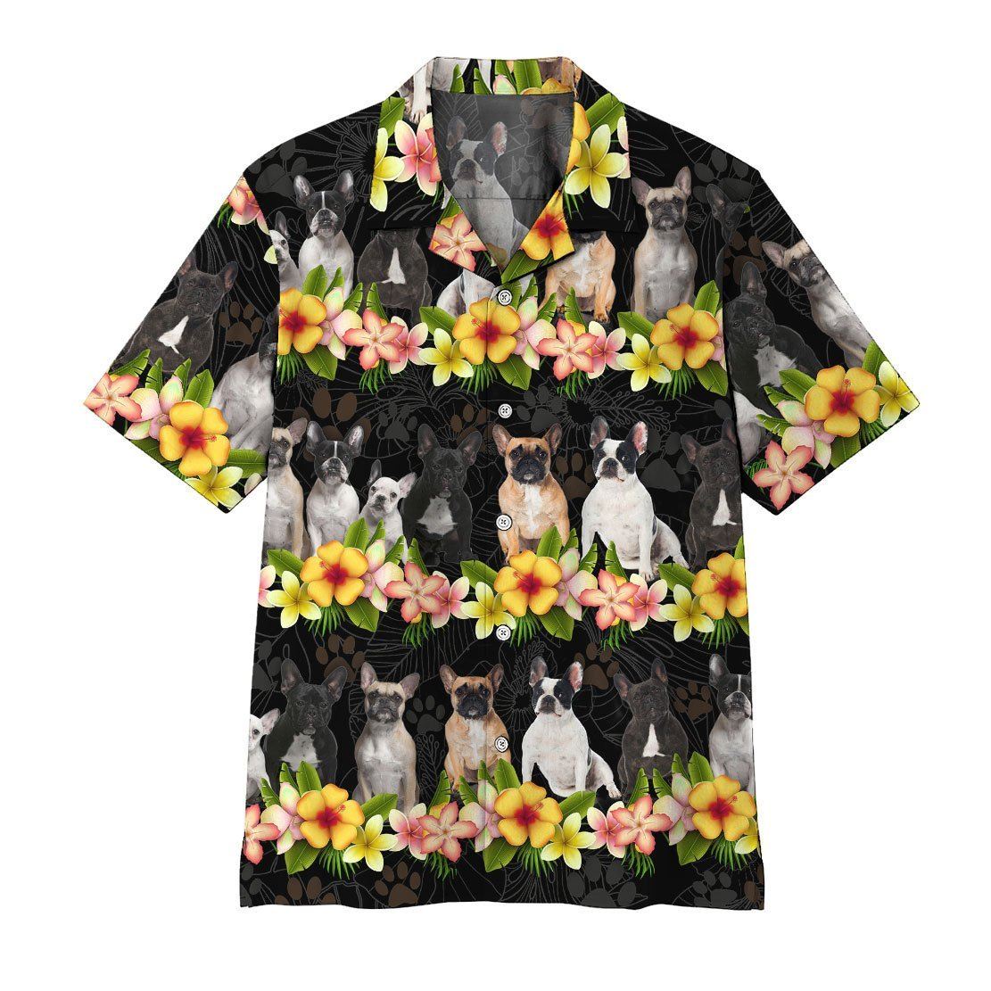  3D French Bulldog Hawaii Shirt