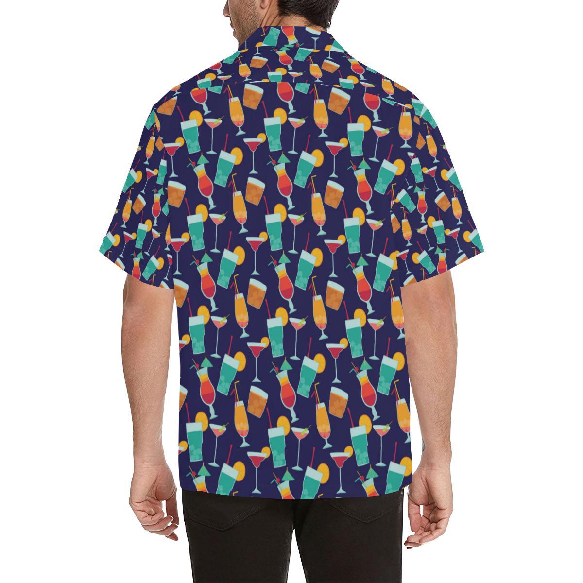 Cocktail Pattern Print Design Hawaiian Shirt
