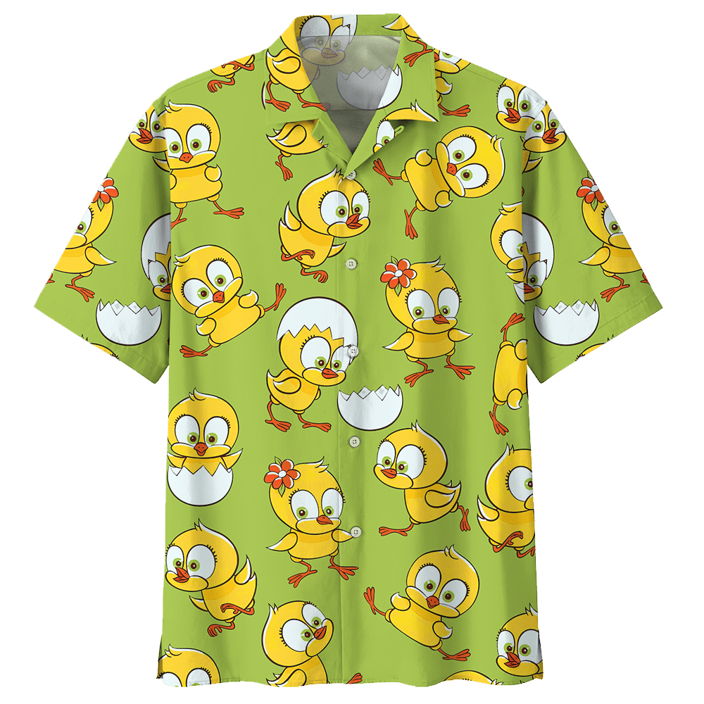 Chicken  Green Amazing Design Unisex Hawaiian Shirt 