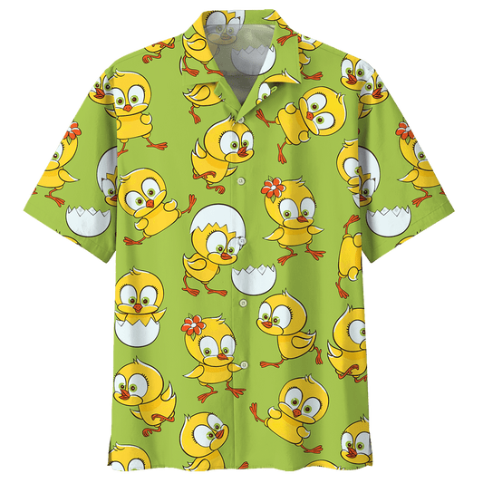 Chicken  Green Amazing Design Unisex Hawaiian Shirt 