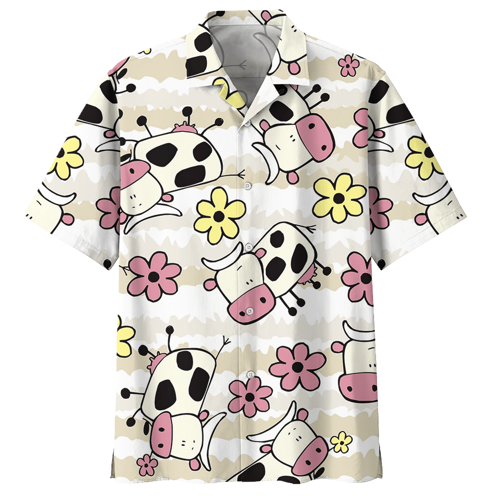 Cow  White Amazing Design Unisex Hawaiian Shirt For Men And Women Dhc17063772