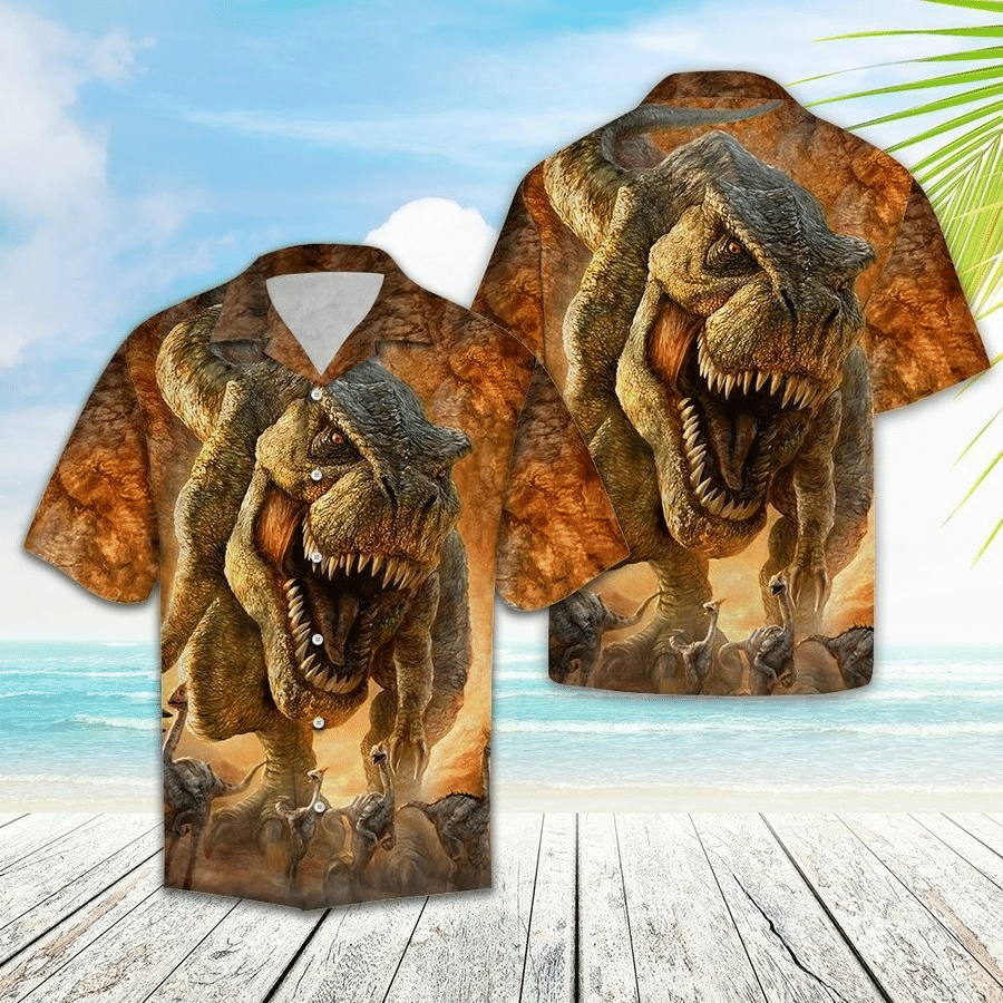 Hawaiian Aloha Shirts Beautiful Dinosaurs